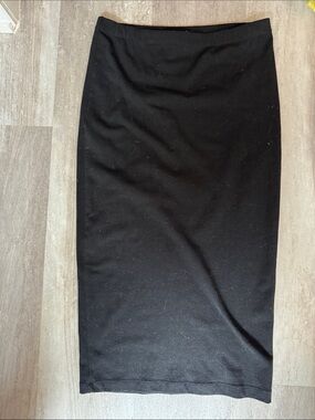 Black High Waist Pencil Skirt